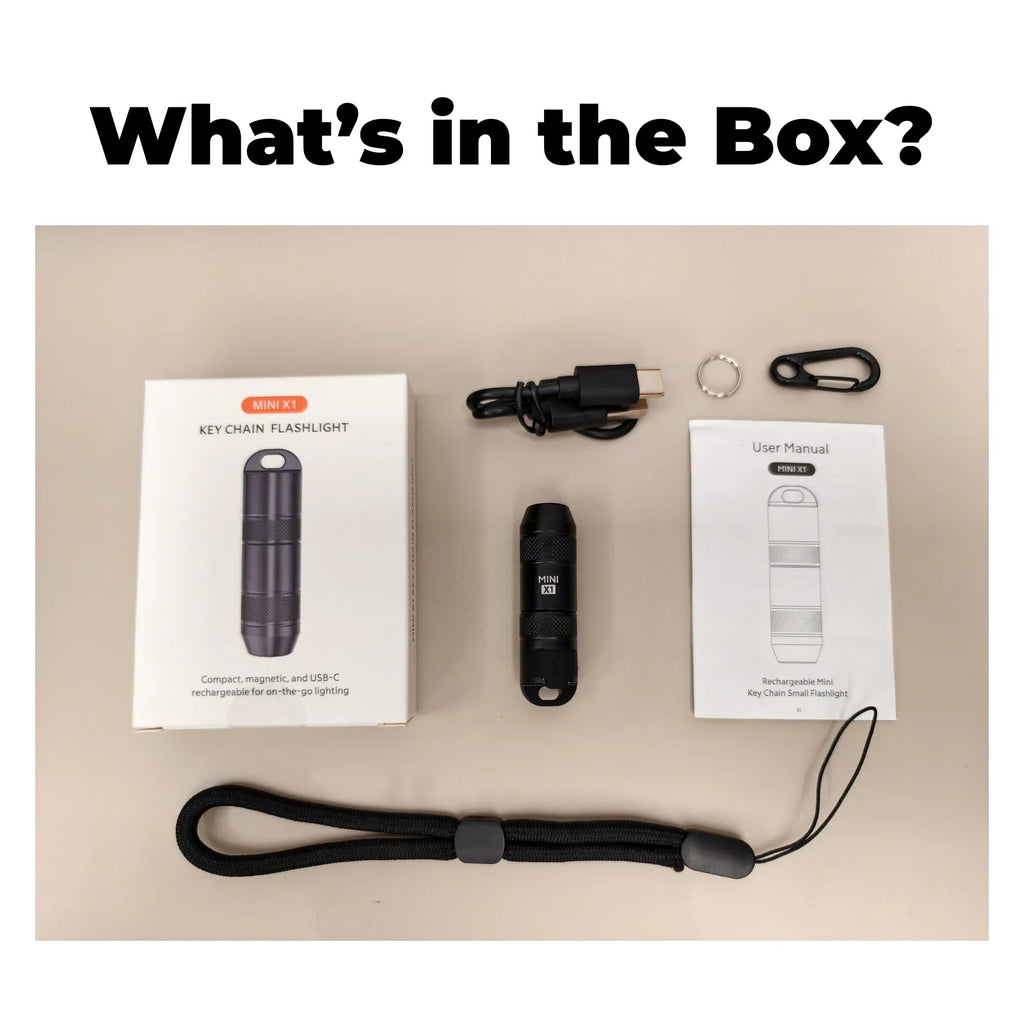 Mini X1 - EDC Rechargeable Keychain Flashlight