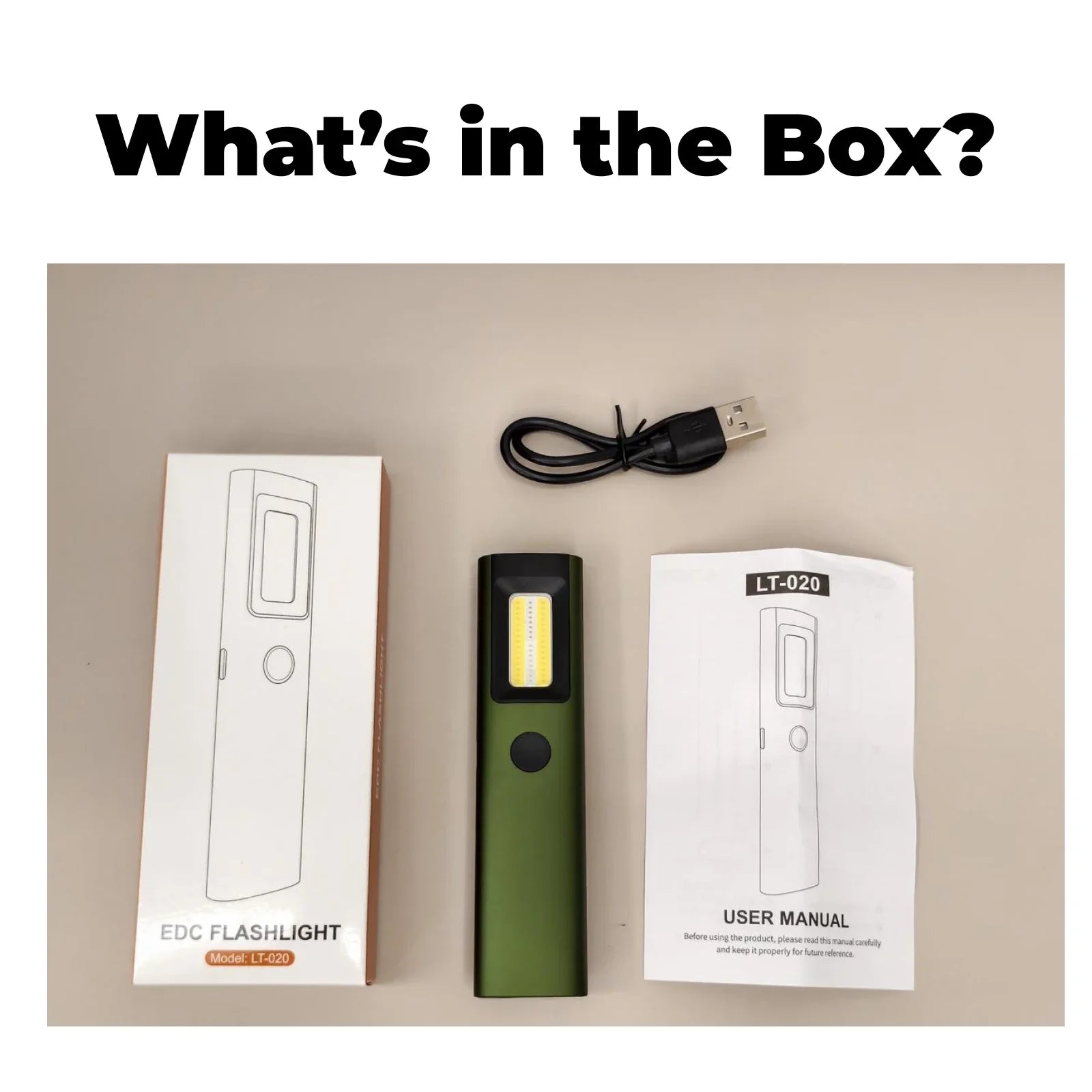 LT020 - EDC Rechargeable Pocket Flashlight