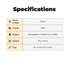 S015 - 365nm UV Blacklight Flashlight (800mAh)