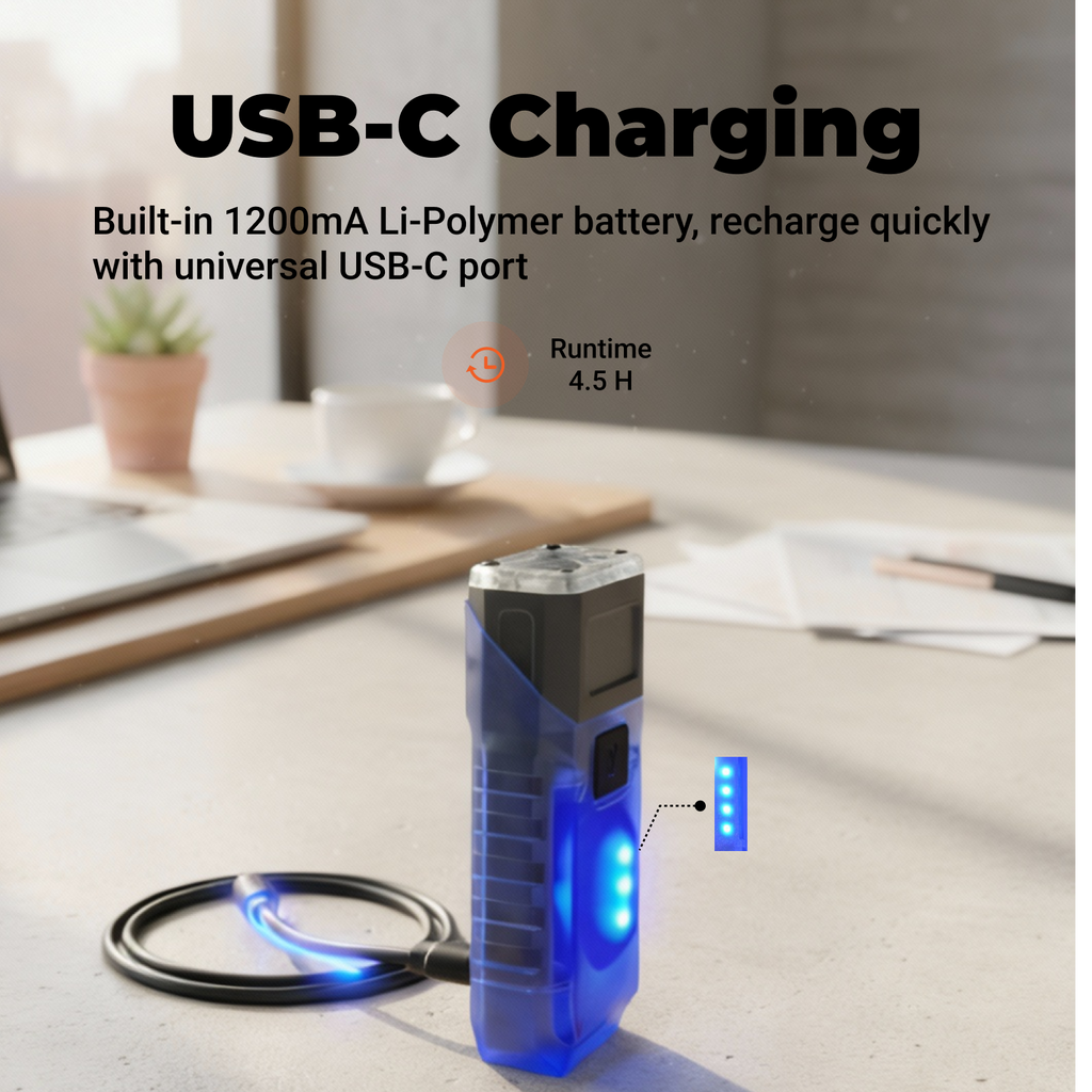 XC1086 - EDC Rechargeable Multi-function Flashlight