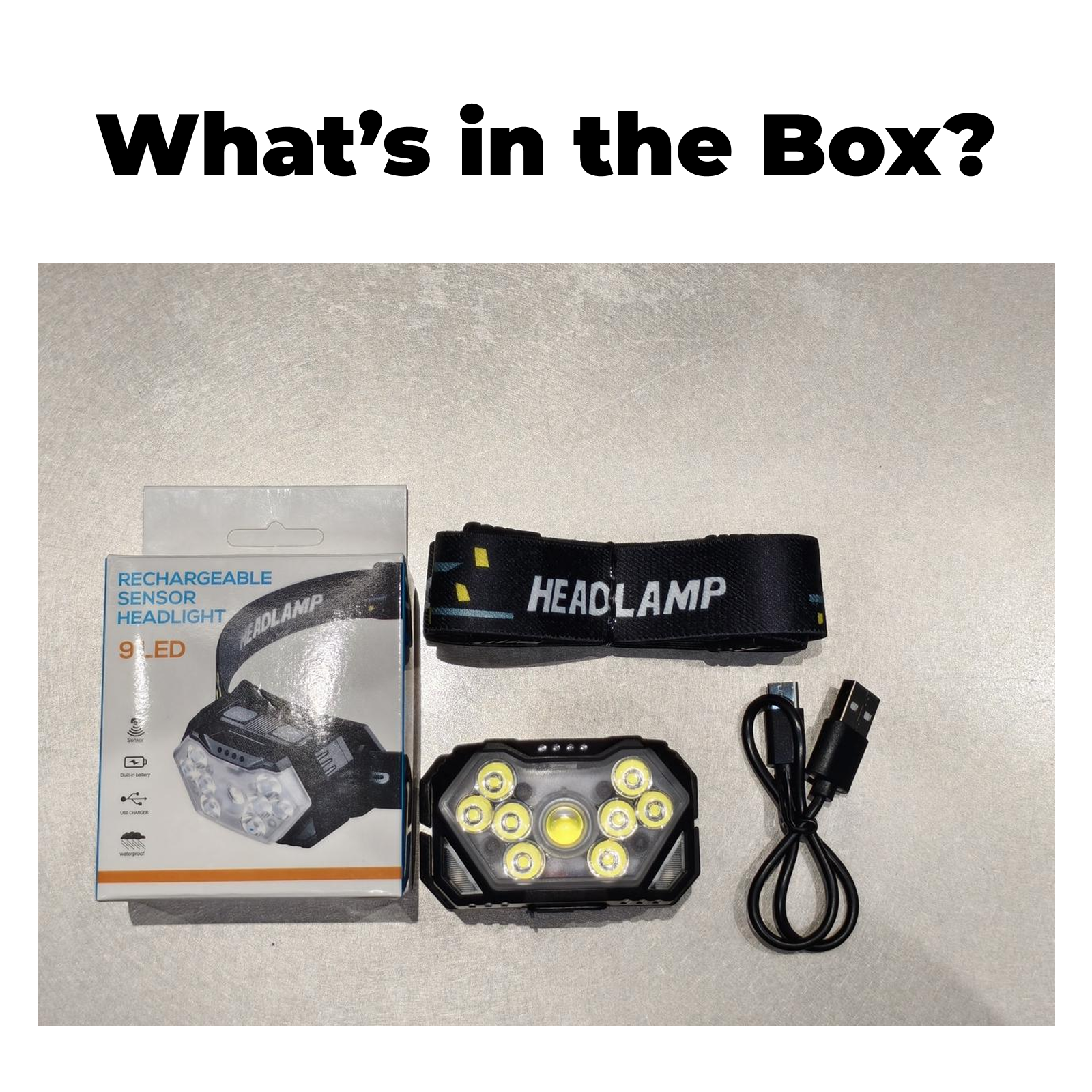 XCG03 - Mini Rechargeable LED Headlamp with Red Light