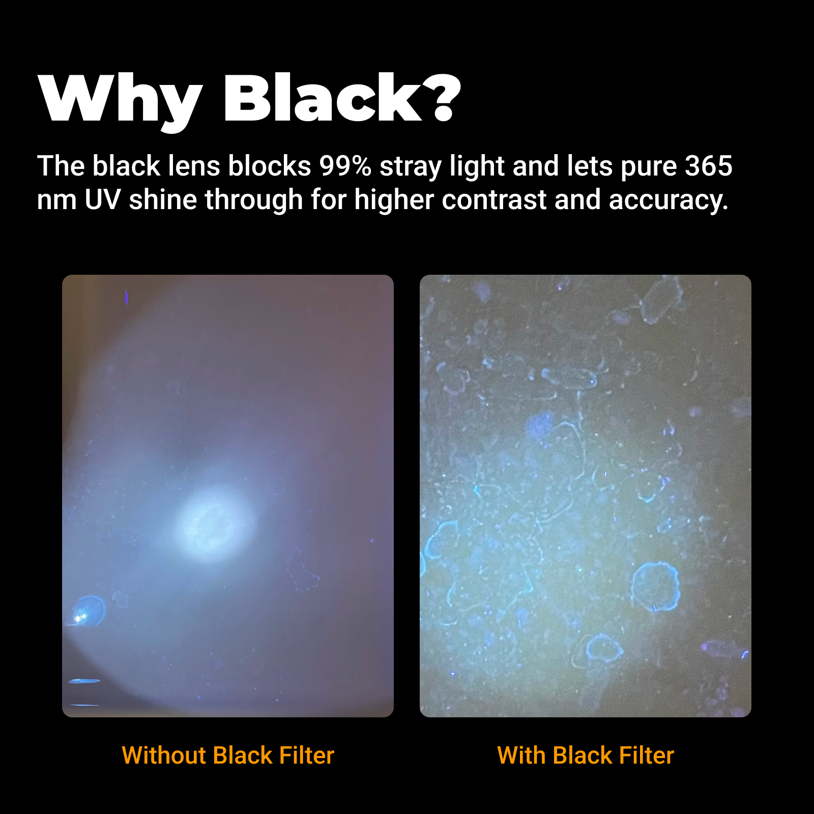 S015 - 365nm UV Blacklight Flashlight (800mAh)